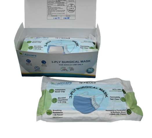 Aircare™ 3-Ply Surgical Face Mask (50pcs)