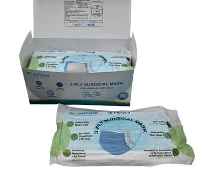Aircare™ 3-Ply Surgical Face Mask (50pcs)