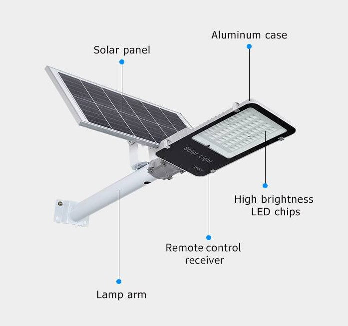 Solar Street Light 100W With 35,000 mAH Battery Capacity