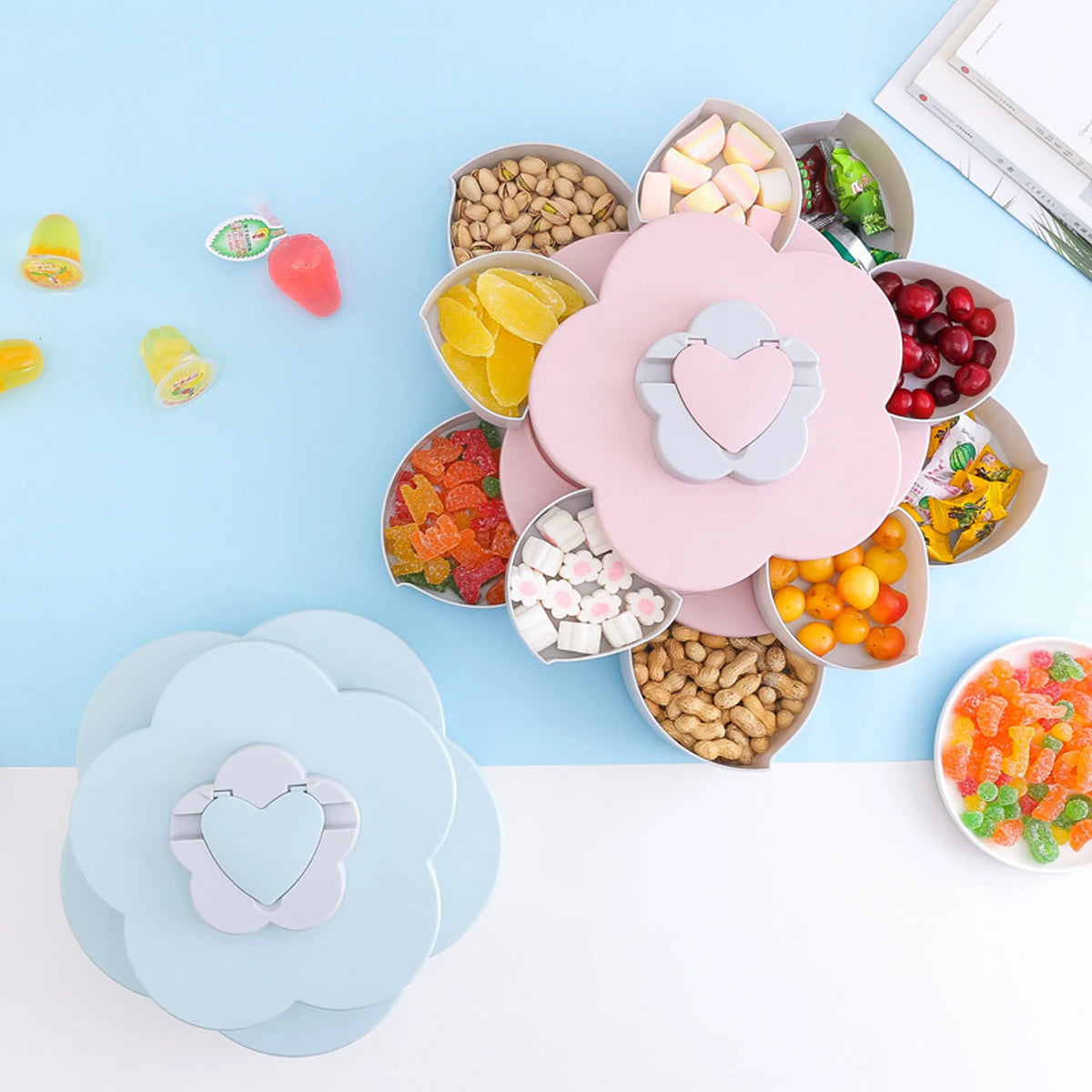 Pattern Rotating Candy Box Rotating Candy/Fruits Box – Granzilla Malaysia