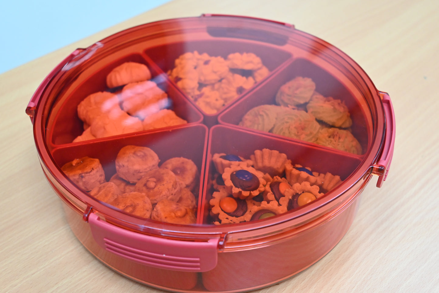 Airtight Round Type Cookies Containers